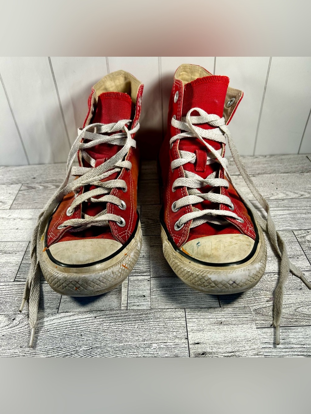 Vintage Converse All Star Red High Top 90s Chuck Taylor Unisex Men’s 5 Women’s 7